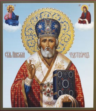Икона Николай чудотворец11 Размер 27х31