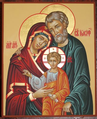 Икона Святое семейство  Размер 17х21