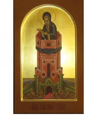 Икона Никита столпник  Размер 30х50
