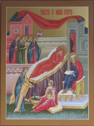Икона Рождество б.м.   Размер 80х60