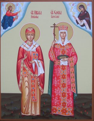 Икона Св.Никита и св.Елена Размер 22х28
