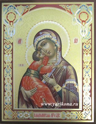 Икона Владимирская б.м.4 Размер 22х28
