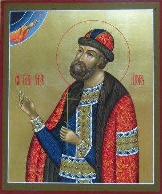 Икона Игорь князь Размер 27х31