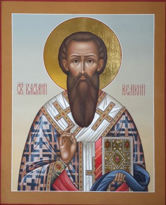 Икона Василий Великий 2 Размер 21х25